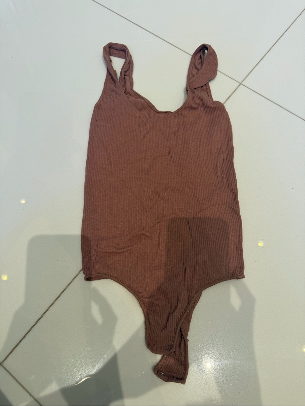 SKIMS Ribbed Tank Bodysuit - Nude